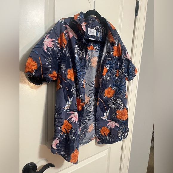 Hurley Men’s Hawaiian Tropical Stretch Fit Shirt Size Medium - Picture 7 of 10